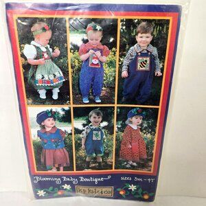 Vtg K.P. Kids & Co Sewing Pattern Blooming Baby Boutique Sz 3 Months to 4T UC FF